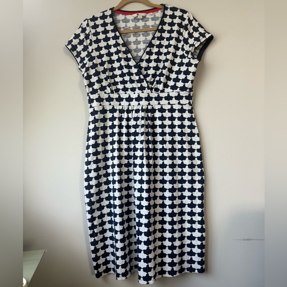 Boden Dresses & Skirts - Boden Jersey Blue and White  Midi Dress - Size 12R